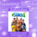 Stream Schedule for ChestnutPlays on Twitch The Sims 4 November 20 at 11 AM EST