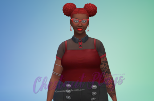 Chestnut's The Sims 4 Flower Legacy Challenge Founder Rose Darling in everyday outfit