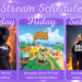 Stream Schedule for ChestnutPlays on Twitch week of December 20-26, 2021